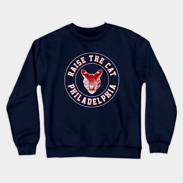 Raise the Cat Logo 1: For Morris Animal Refuge Crewneck Sweatshirt by Center City Threads